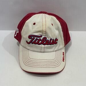 Titleist Philadelphia Phillies Hat Cap Red Adjustable Strapback One Size